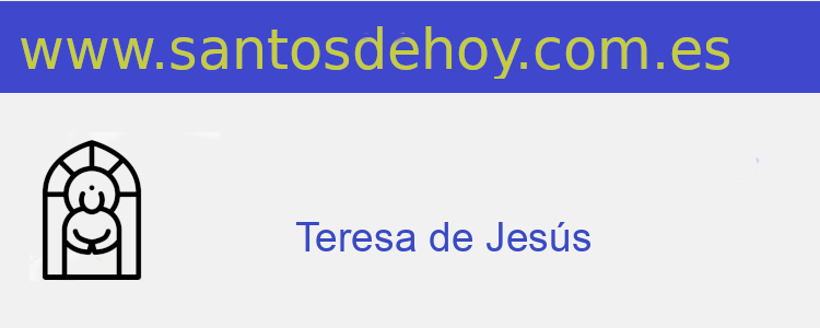 santo de Teresa de Jesús